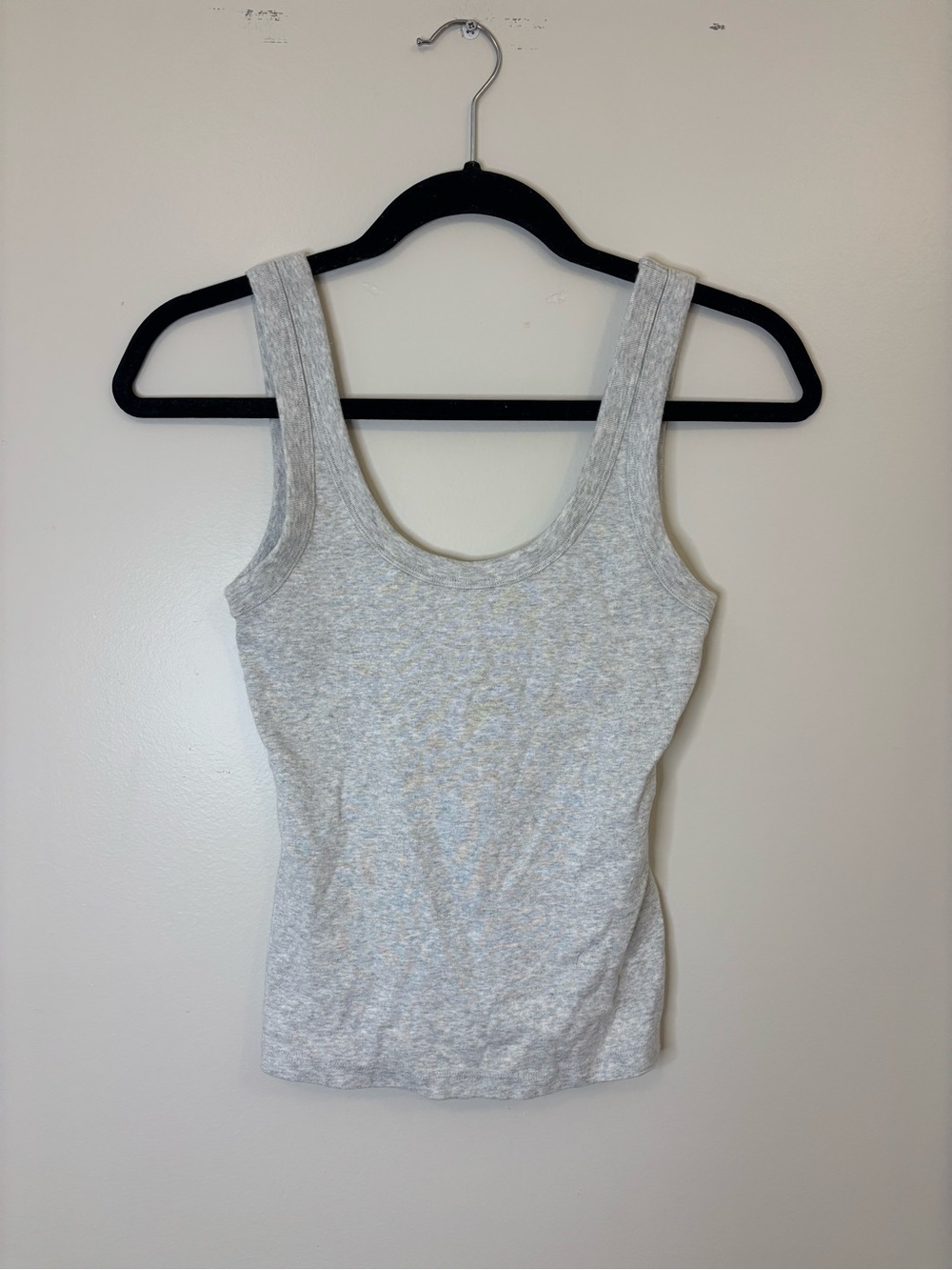 Abercrombie & Fitch Heather Gray Scoop Neck Tank